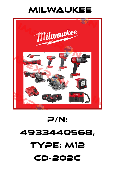 P/N: 4933440568, Type: M12 CD-202C Milwaukee