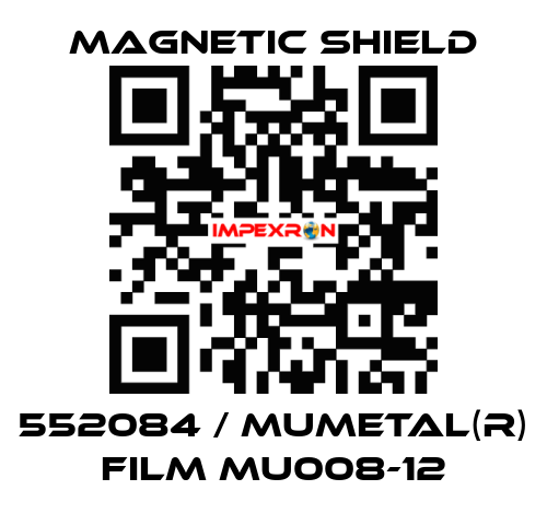 552084 / MuMetal(R) film MU008-12 Magnetic Shield