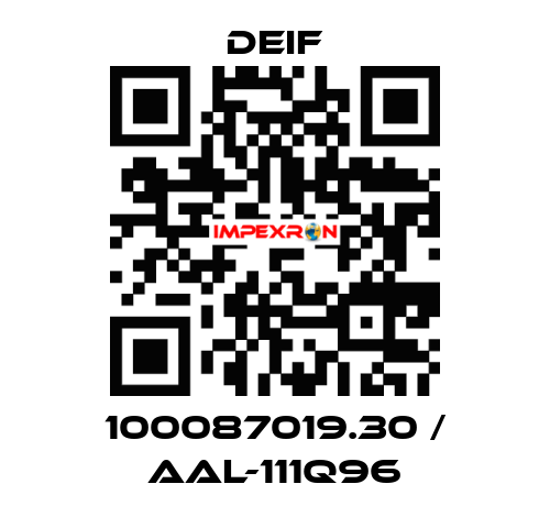 100087019.30 / AAL-111Q96 Deif