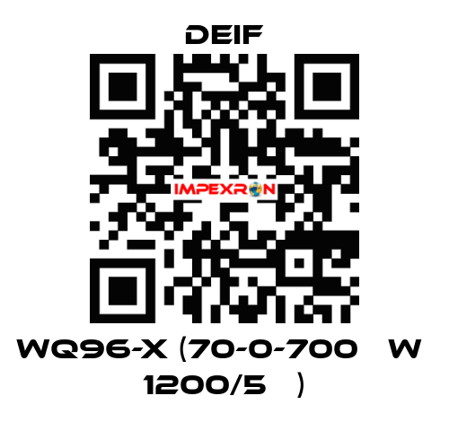 WQ96-x (70-0-700 кW  1200/5А ) Deif