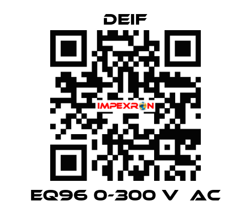 EQ96 0-300 V  AC Deif