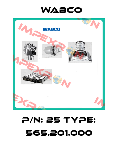 P/N: 25 Type: 565.201.000 Wabco