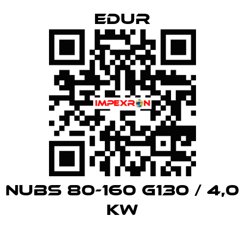 NUBS 80-160 G130 / 4,0 KW Edur