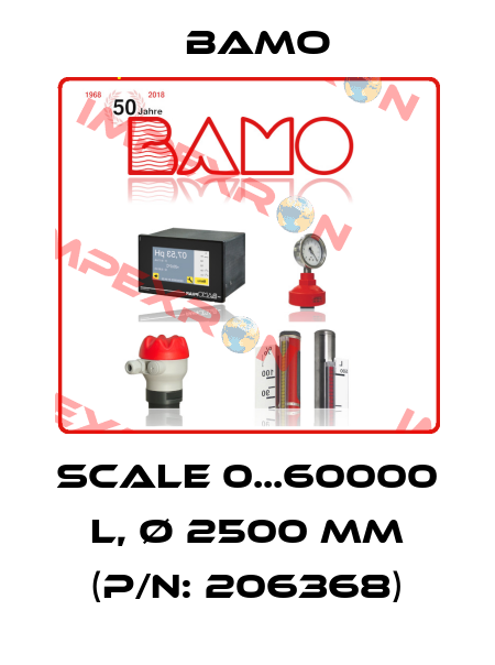 Scale 0...60000 L, Ø 2500 mm (P/N: 206368) Bamo