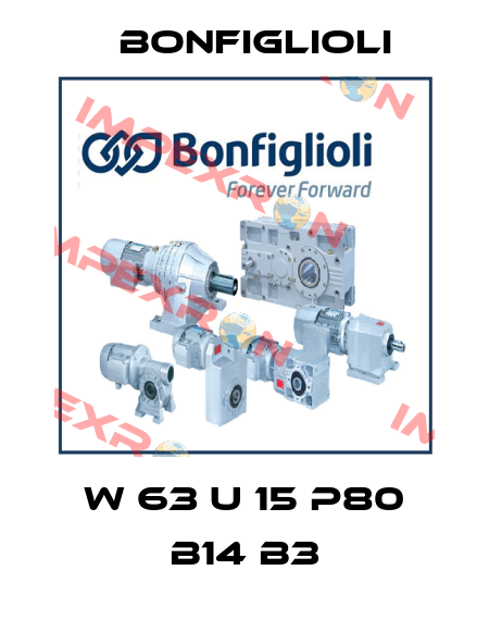 W 63 U 15 P80 B14 B3 Bonfiglioli