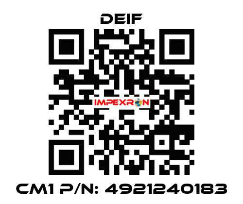 CM1 P/N: 4921240183 Deif