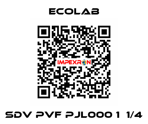 SDV PVF PJL000 1  1/4 Ecolab