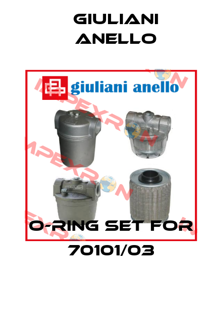 O-RING SET for 70101/03 Giuliani Anello