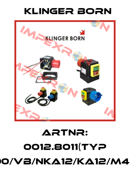 ArtNr: 0012.8011(Typ K900/VB/NKA12/KA12/M4,5A) Klinger Born