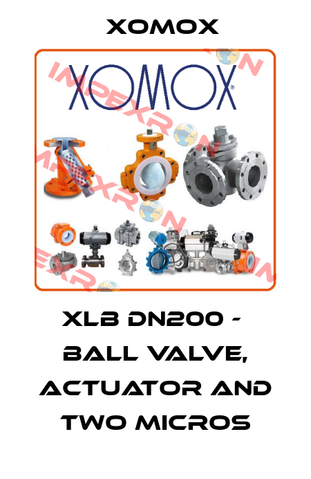 XLB DN200 -  BALL VALVE, ACTUATOR AND TWO MICROS Xomox