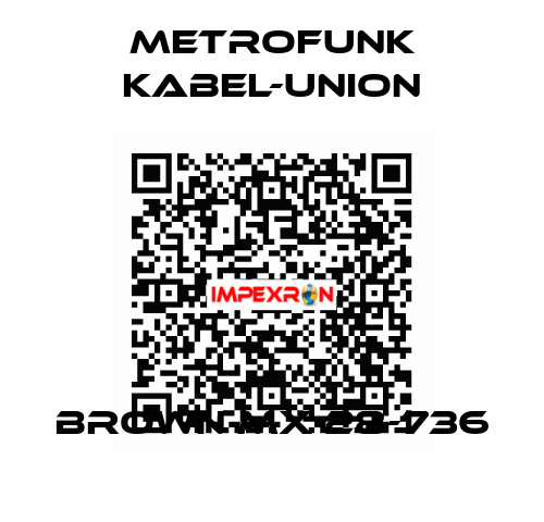 Brown MX 28-736 METROFUNK KABEL-UNION