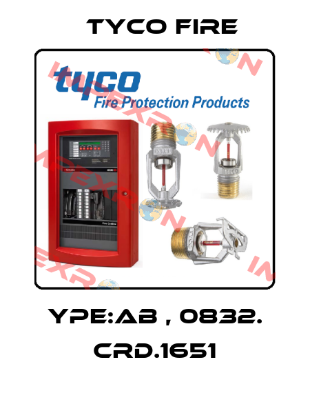 ype:AB , 0832. CRD.1651 Tyco Fire