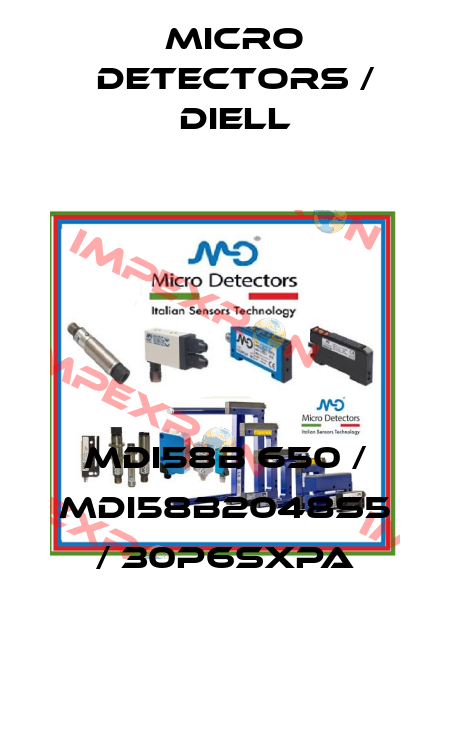MDI58B 650 / MDI58B2048S5 / 30P6SXPA
 Micro Detectors / Diell