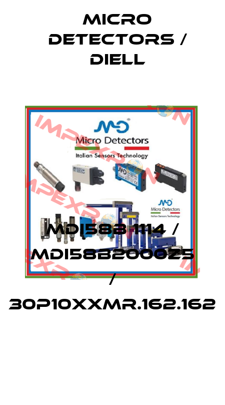 MDI58B 1114 / MDI58B2000Z5 / 30P10XXMR.162.162
 Micro Detectors / Diell