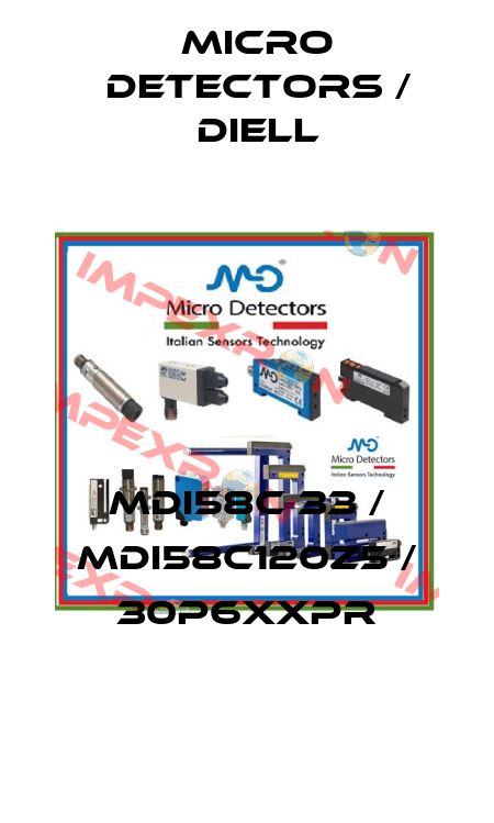 MDI58C 33 / MDI58C120Z5 / 30P6XXPR
 Micro Detectors / Diell