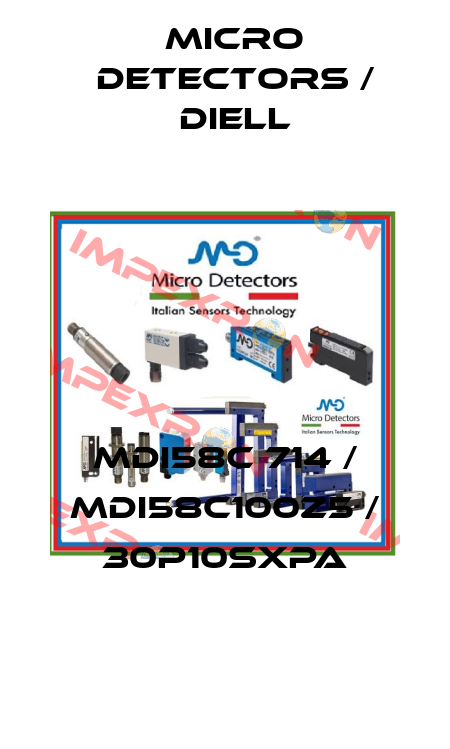MDI58C 714 / MDI58C100Z5 / 30P10SXPA
 Micro Detectors / Diell