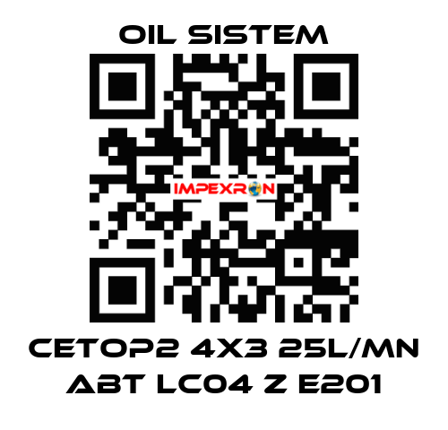 Cetop2 4x3 25l/mn ABT LC04 Z E201 Oil Sistem