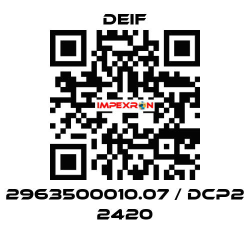 2963500010.07 / DCP2 2420 Deif