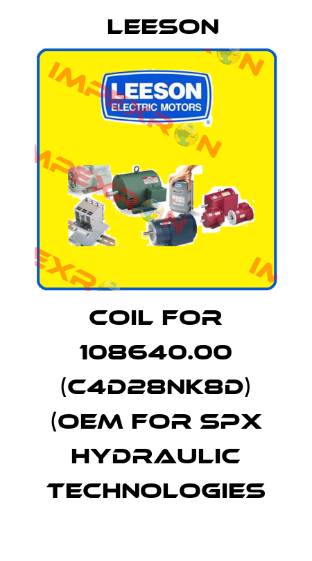 Coil for 108640.00 (C4D28NK8D) (OEM for SPX Hydraulic Technologies Leeson
