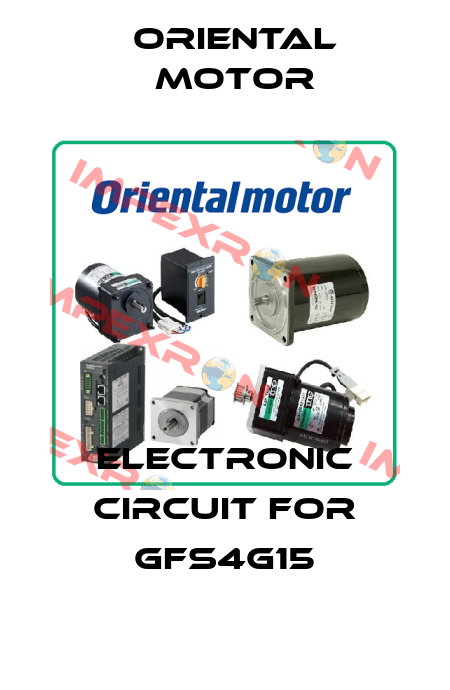 Electronic circuit for GFS4G15 Oriental Motor