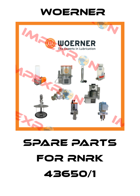 Spare parts for RNRK 43650/1 Woerner