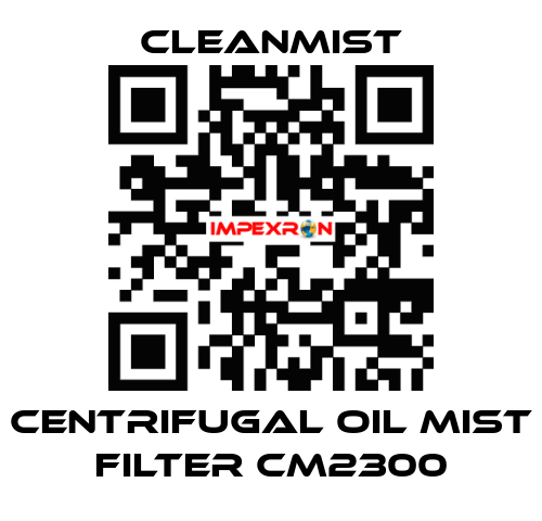 centrifugal oil mist filter CM2300 CleanMist