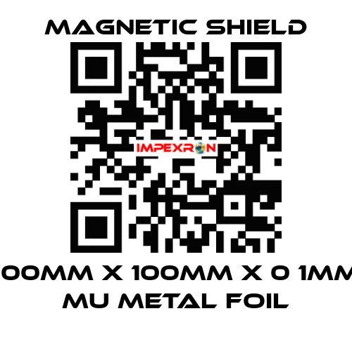 100mm x 100mm x 0 1mm Mu metal Foil Magnetic Shield