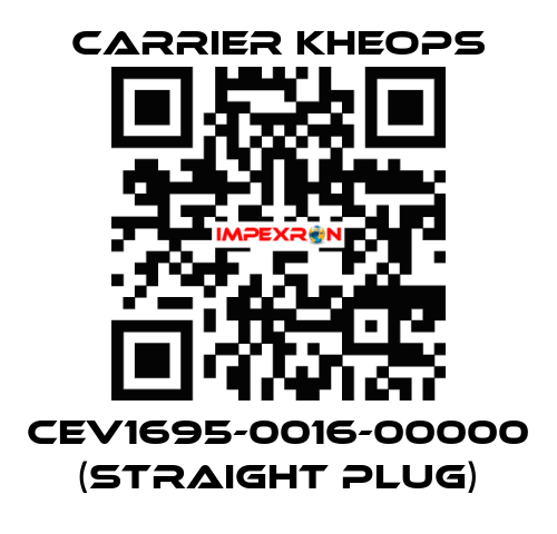 CEV1695-0016-00000 (straight plug) Carrier Kheops
