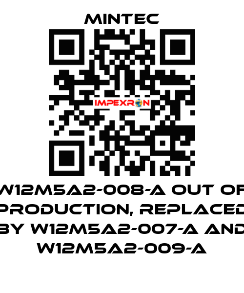 W12M5A2-008-A out of production, replaced by W12M5A2-007-A and W12M5A2-009-A MINTEC