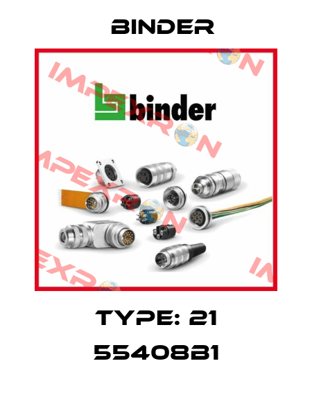 Type: 21 55408B1 Binder