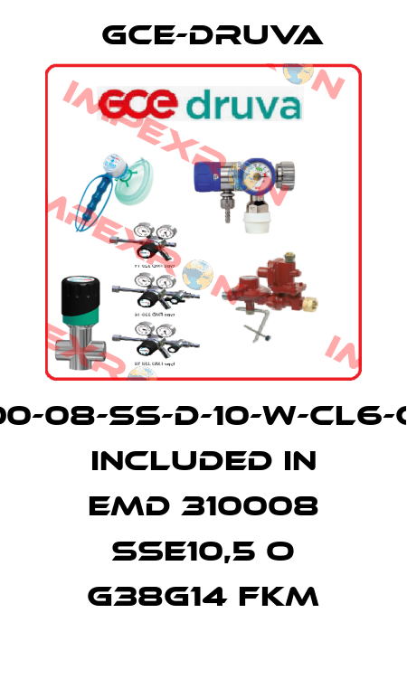 EMD3100-08-SS-D-10-W-CL6-CL6-Ar,  included in EMD 310008 SSE10,5 O G38G14 FKM Gce-Druva