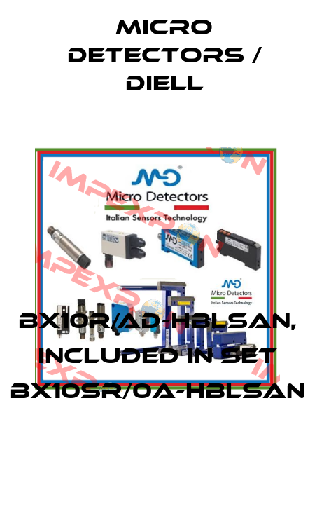 BX10R/AD-HBLSAN, included in set BX10SR/0A-HBLSAN Micro Detectors / Diell