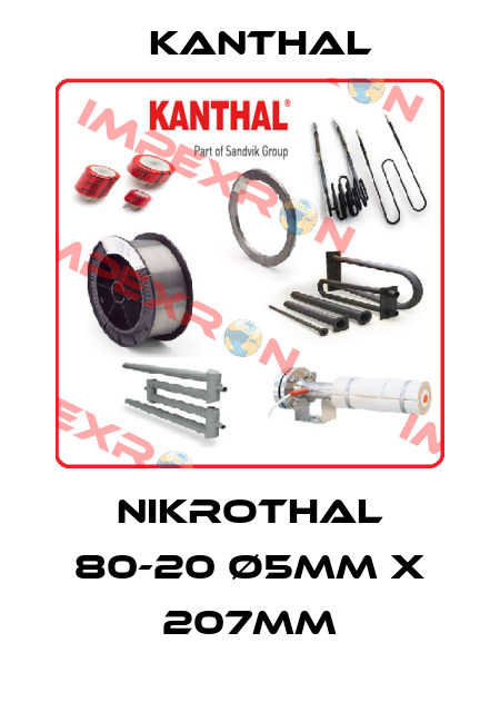 Nikrothal 80-20 Ø5mm x 207mm Kanthal