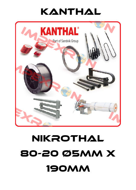 Nikrothal 80-20 Ø5mm x 190mm Kanthal