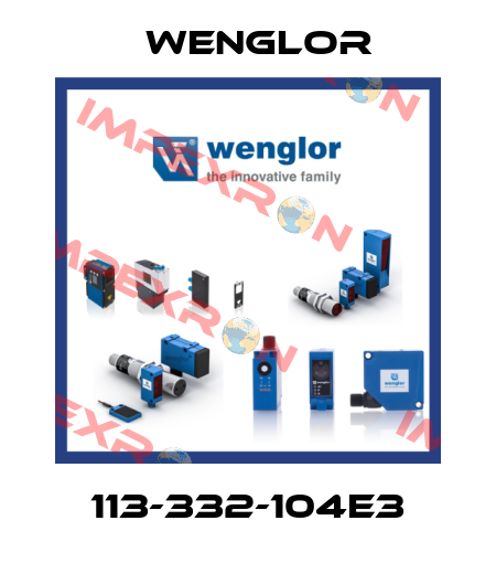 113-332-104E3 Wenglor