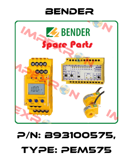 p/n: B93100575, Type: PEM575 Bender