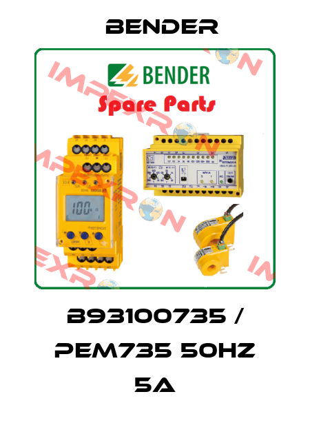 B93100735 / PEM735 50Hz 5A Bender
