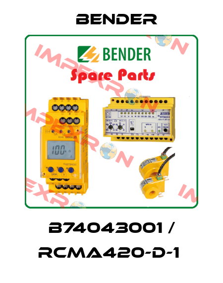 B74043001 / RCMA420-D-1  Bender