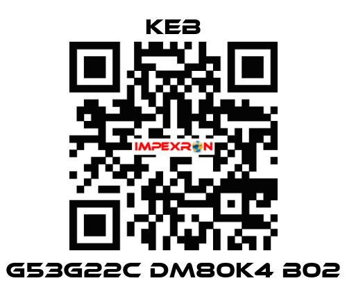 G53G22C DM80K4 B02 KEB
