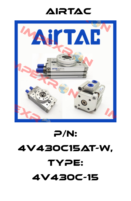 P/N: 4V430C15AT-W, Type: 4V430C-15 Airtac