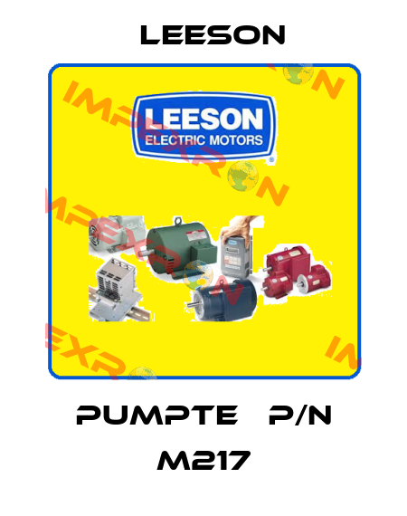 PUMPTEС P/N M217 Leeson