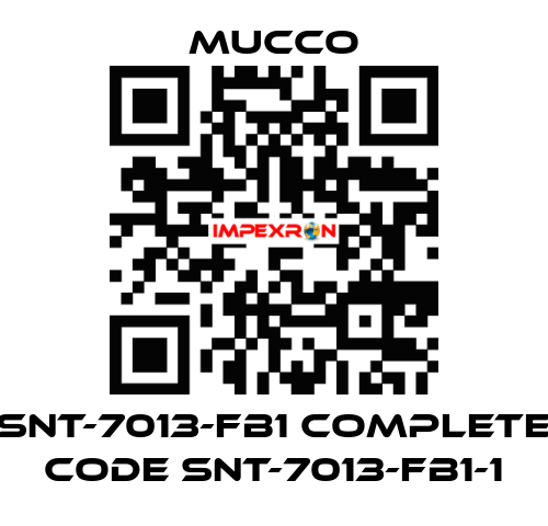 SNT-7013-FB1 complete code SNT-7013-FB1-1 mucco