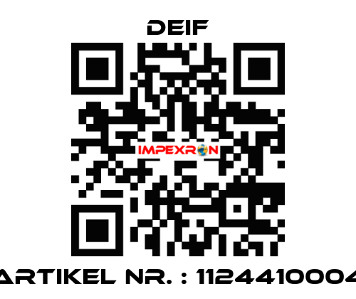 Artikel Nr. : 1124410004 Deif