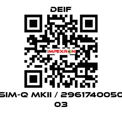 SIM-Q MKII / 2961740050 03 Deif