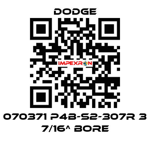 070371 P4B-S2-307R 3 7/16^ BORE Dodge