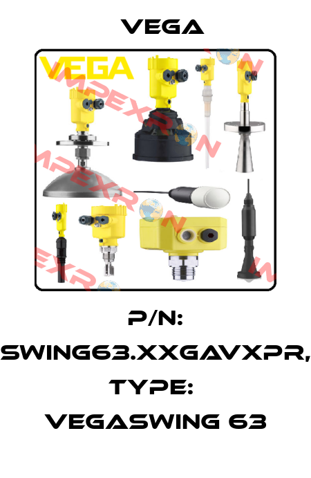P/N: SWING63.XXGAVXPR, Type:  VEGASWING 63 Vega