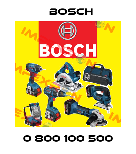 0 800 100 500 Bosch