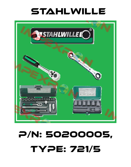P/N: 50200005, Type: 721/5 Stahlwille