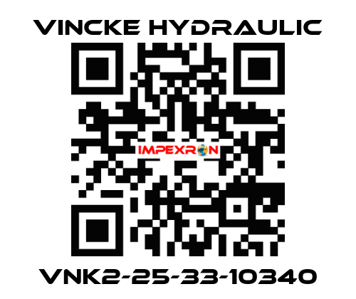 VNK2-25-33-10340 VINCKE HYDRAULIC