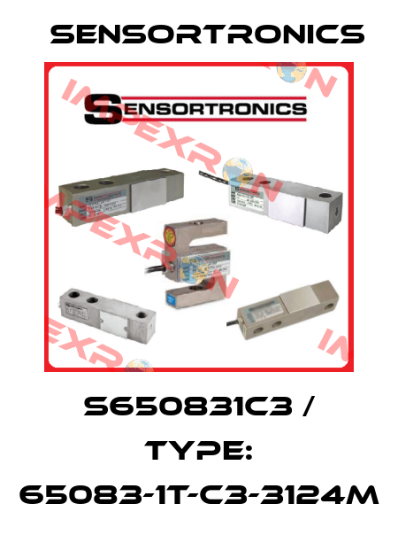 S650831C3 / Type: 65083-1t-C3-3124M Sensortronics